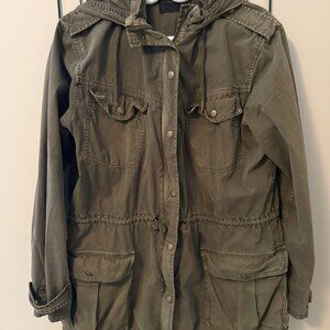 Talula Utility Jacket - Olive Green - Vintage Aritzia